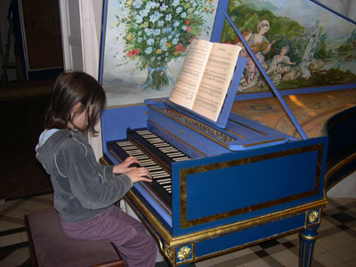 Eleve au clavecin