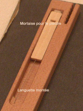 Languette montée